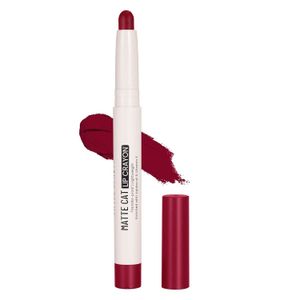 Swiss Beauty Matte Cat Transfer-Proof Lightweight Lip Crayon with Jojoba oil & Vitamin E (16- Persian)